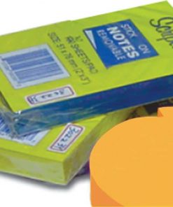 Scripti αυτοκόλλητα χαρτάκια πορτοκαλί 7,6x5,1εκ.