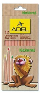 Adel ξυλομπογιές natural 12 χρώματα