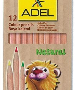 Adel ξυλομπογιές natural 12 χρώματα