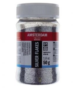 Talens amsterdam νιφάδες ασημί 50γρ. (130)