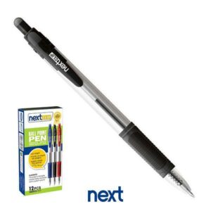 Νext στυλό διαρκείας με κουμπί μαύρο 0,5mm
