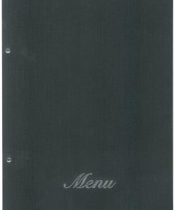 Next μενού εστιατορίου fabric μαύρο με 10 ζελατίνες και βίδες 24x32εκ.