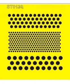 Στένσιλ πλαστικό "Πουά" 16x16εκ.  (ST0139Β)