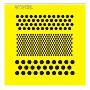 Στένσιλ πλαστικό "Πουά" 16x16εκ.  (ST0139Β)