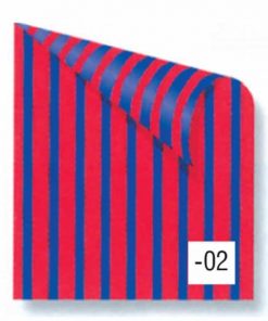 Rainbow χαρτόνι ριγέ μπλε-κόκκινο 2 όψεων 50x70εκ.