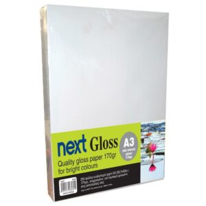 Next Gloss A3 250 φύλλα premium gloss paper 170γρ.