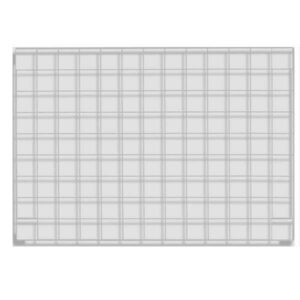 Διακοσμητικό πλέγμα τοίχου, μεταλλικό, λευκό, 80x40 εκ.