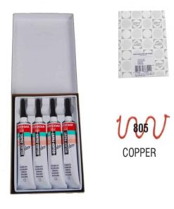 Talens χρώμα decorfin relief paint 805 copper 20ml