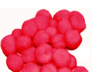 Πομ πομ 2εκ. κόκκινο 100 τεμάχια