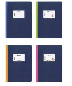 Next  τετράδιο flexi ριγέ μπλε σκούρο 17x25εκ. 50φ.