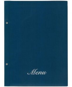 Next μενού εστιατορίου fabric μπλε με 10 ζελατίνες και βίδες 24x32εκ.