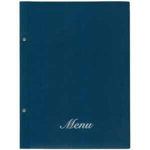 Next μενού εστιατορίου fabric μπλε με 10 ζελατίνες και βίδες 24x32εκ.