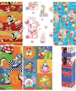 Χαρτί περιτυλίγματος ρολό 70x200εκ. "παιδικό μοτίβο"(P2 OG 4)