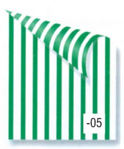 Rainbow χαρτόνι ριγέ πράσινο-λευκό 2 όψεων 50x70εκ.