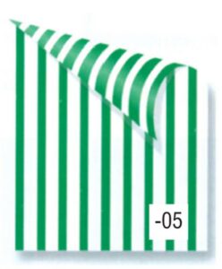 Rainbow χαρτόνι ριγέ πράσινο-λευκό 2 όψεων 50x70εκ.