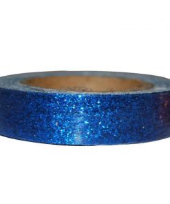 Αυτοκόλλητη ταινία glitter 1,5εκ., 2μέτρα μπλε