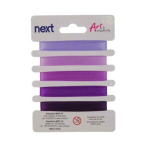 Κορδέλα σατέν μωβ 1εκ. x 1 μέτρο