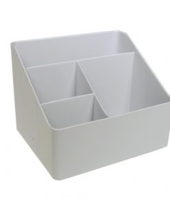 Organizer για καλλυντικά ή μολυβοθήκη, λευκό, 18x13,5x15 εκ.