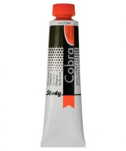 Talens Cobra Study water mixable oil 620 olive green 40ml.