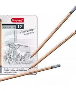 Talens bruynzeel σετ 12 μολύβια σχεδίου σε μεταλλική κασετίνα