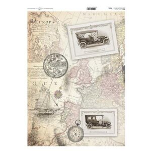 Ριζόχαρτο "map 1" 42x29.7εκ.   (ITD-R035L)