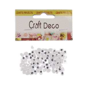 Μάτια αυτοκόλλητα οβαλ 7xιλχ5χιλ. 100τεμ