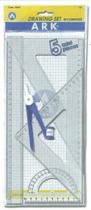 Ark σετ χάρακες 4 τεμαχίων με διαβήτη - μολύβι