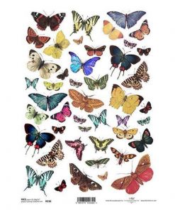 Ριζόχαρτο "butterflies 1" 21x29εκ.   (ITD-R230)