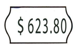 Ετικέτες λευκές 22x12mm (1000τεμ./ρολλό)