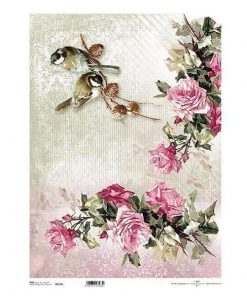 Ριζόχαρτο "roses" 42x29.7εκ.   (ITD-R174L)