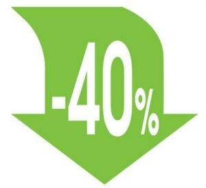 Next αφίσα "Βέλος -40%" για βιτρίνες 34x32εκ.