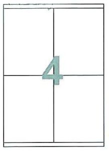 Fleks ετικέτ. αυτοκόλ. λευκές 105x148,1mm 4/φ 100φ Α4