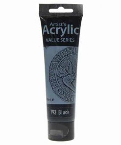 Phoenix ακρυλικό χρώμα 793 lamp black, σωληνάριο 100ml