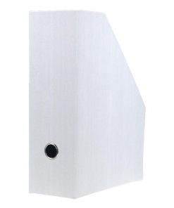 Νext θήκη περιοδικών σκληρή fabric λευκή Υ33x27x10εκ.
