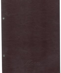 Next μενού εστιατορίου μπορντώ πυρογραφικό με 10 ζελατίνες και βίδες 24x32εκ