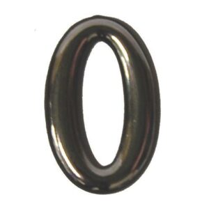 Αριθμός πλαστικός αυτοκόλλητος χρωμίου Ν.0