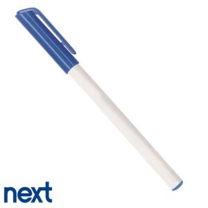 Νext στυλό διαρκείας 1mm μπλε καπάκι. Δυνατότητα εκτύπωσης.