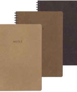 Next old leather τετράδιο σπιράλ 17x25εκ. 2θεμ., 70φ.