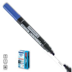 Centropen μαρκαδόρος ανεξίτηλος μπλε τετράγωνη μύτη 1-4,6mm