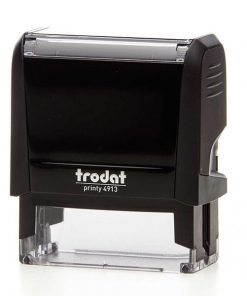 Trodat printy σφραγίδα μαύρη 4913 με μπλε μελάνι