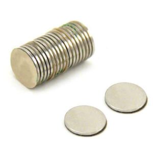 Μαγνήτης νίκελ στρόγγυλος Ø15χιλ.x 1χιλ. πακέτο 100τμχ