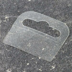 Αυτοκόλλητο πλαστικό κρεμαστάρι με τρύπα 4,4x3,6εκ. για blister (500τεμ)