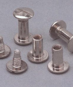 Βίδες ασημί αρσενικές/θηλυκές για μενού 20χιλ. 100 ζεύγη