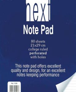 Next μπλοκ ριγέ με τρύπες 21x29εκ. 80φυλ.