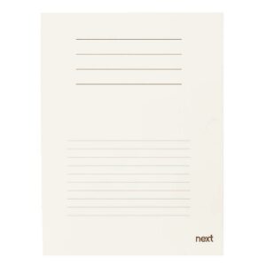 Next δίφυλλο παρουσίασης μανίλα μπεζ Υ30,5x22εκ.
