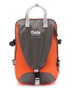 Bagtrotter τσάντα πλάτης πορτοκαλί-γκρι 46x30x18εκ.