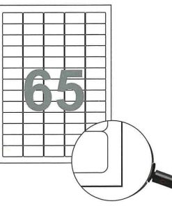 Fleks ετικέτ. αυτοκόλ. λευκές 38.1x21.2mm 65/φ 100φ Α4