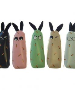 Κασετίνα λαγουδάκι κοκτέηλ 5 χρώματα 24x6.5εκ.