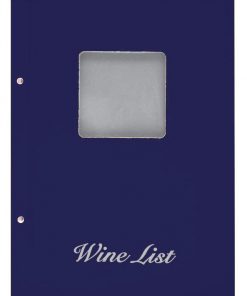 Next wine list με παράθυρο basic μπλε 23,5x32εκ.