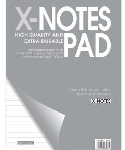 Next x-notes μπλοκ σπιράλ ριγέ 17x25εκ. 50φυλ.